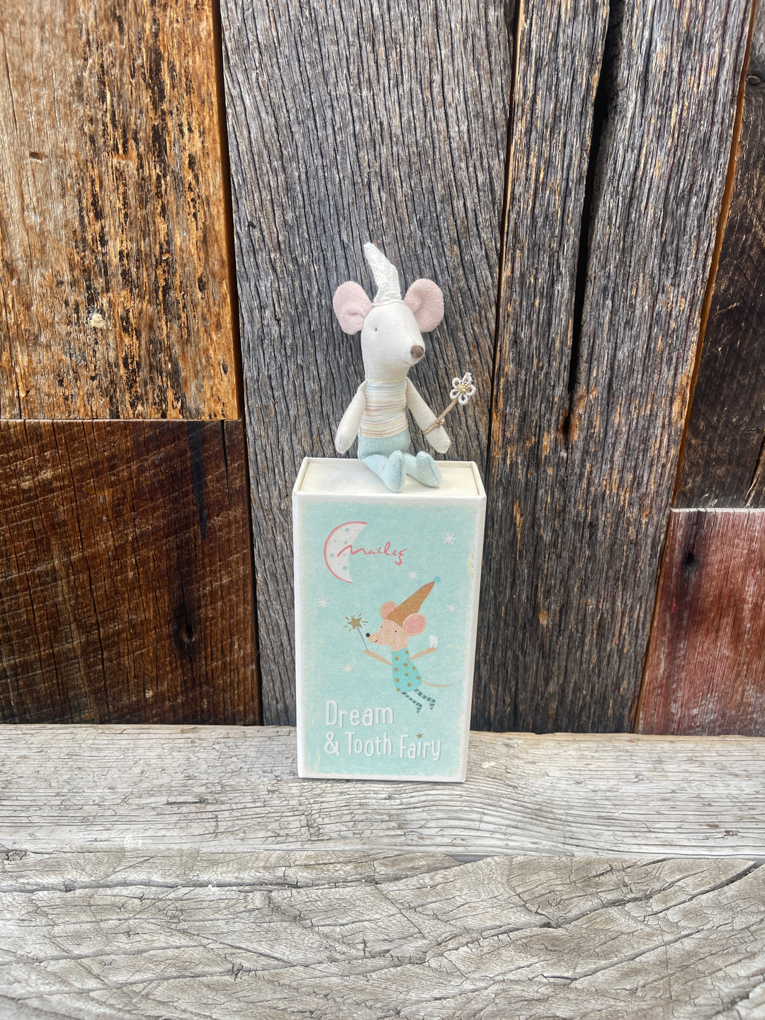 Maileg Tooth Fairy Mouse Little Brother in Matchbox 17-4105-00