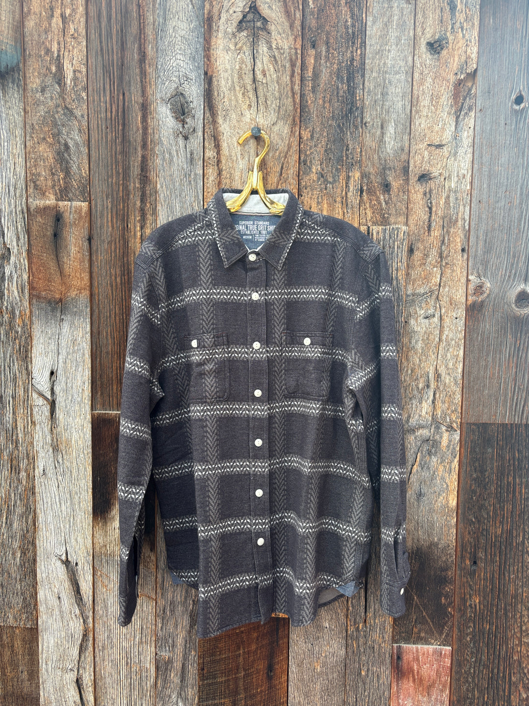 True Grit Tribal L/S 2 Pockets Shirt Black