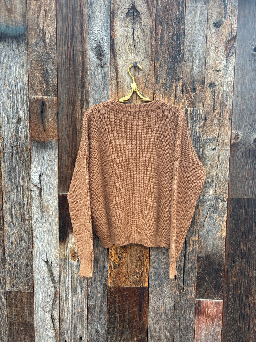 It Is Well Pull On Sweater Acorn