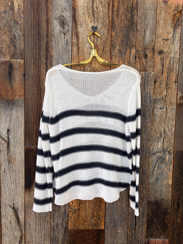 Wooden Ships Harbour V Cotton White/Indigo