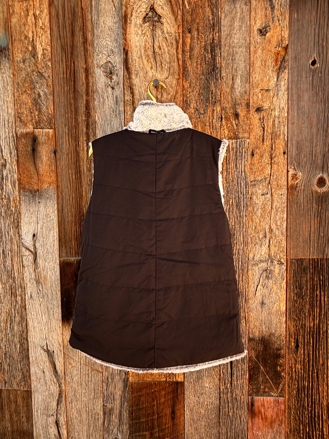 Dylan Fur Love Hi-Low Vest Winter White