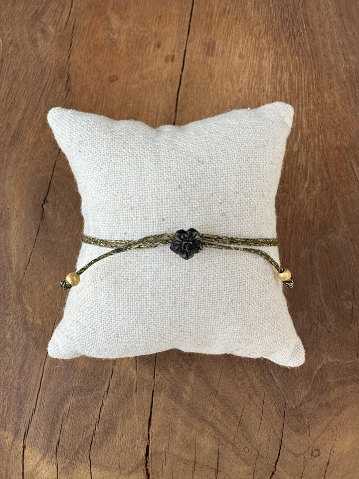 River Song Golden Bar on Gold Bracelet 24K GV