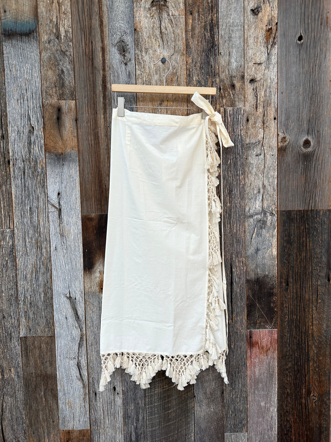Chan Luu Capri Crocheted Wrap Skirt DF-SK-010 Natural