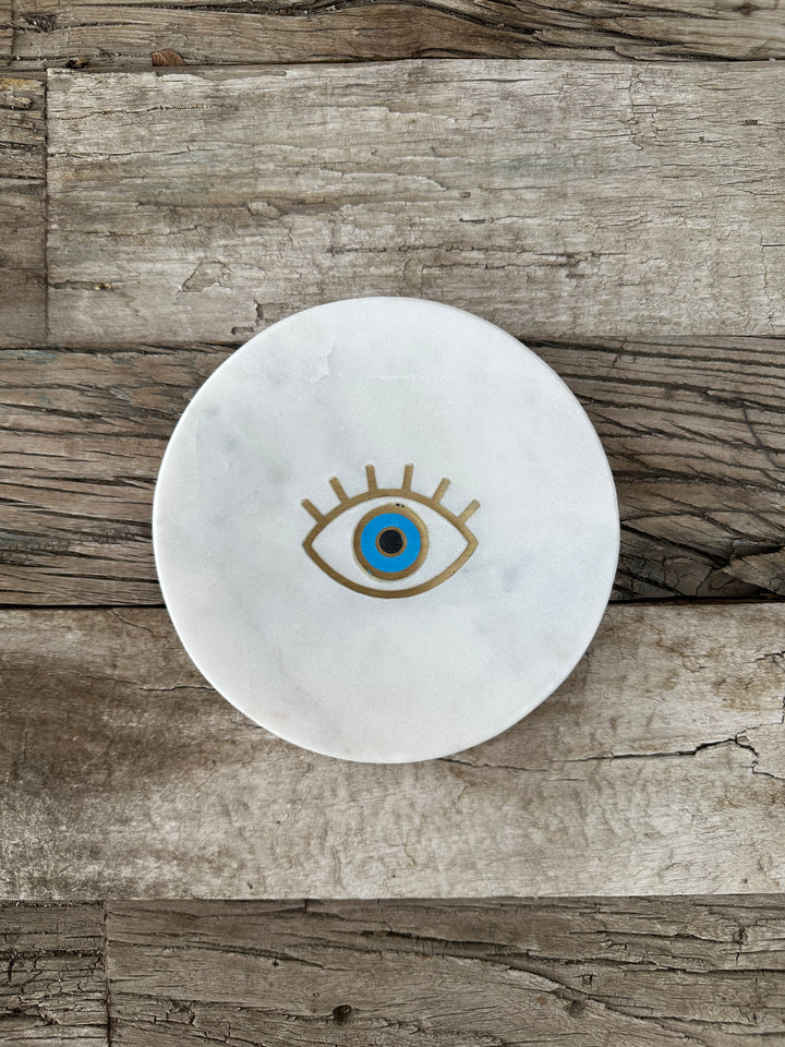 Homart Inlaid Marble Tray Eye