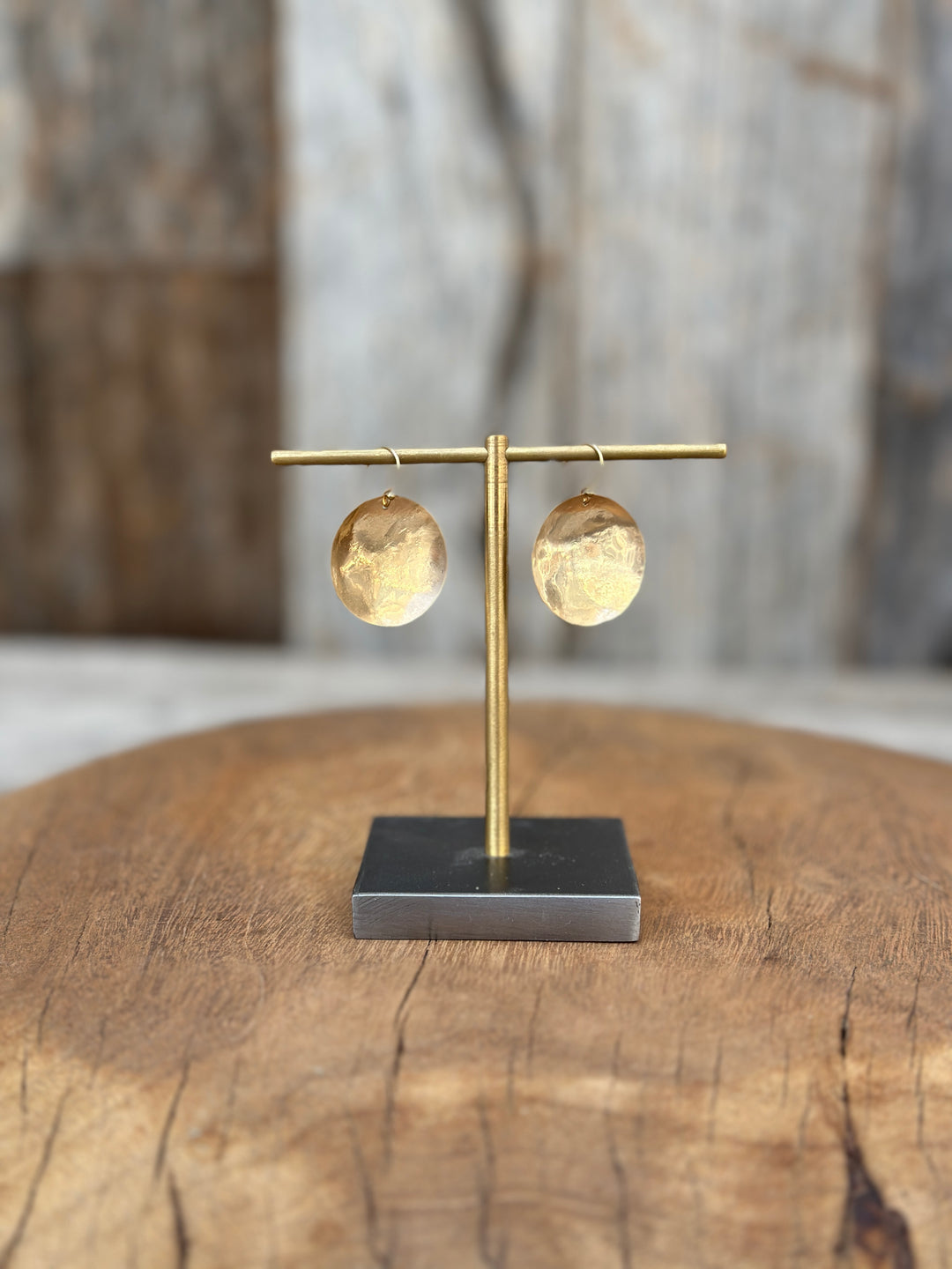 CLP Large Concave Earrings GF