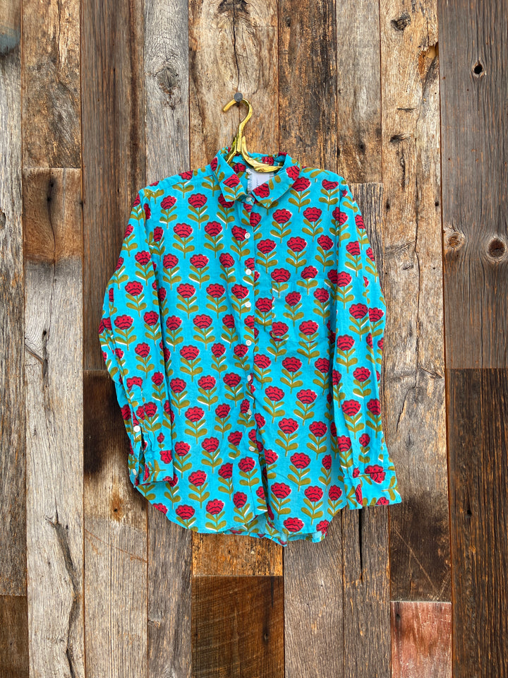 And For Good Boyfriend Shirt Carolina Tulip Teal