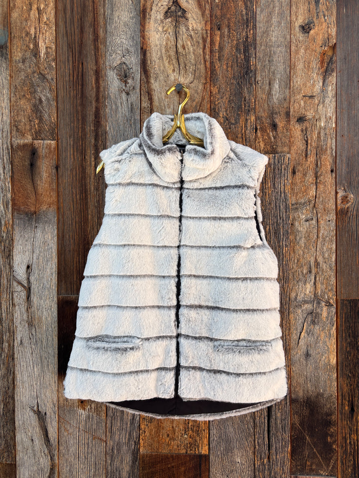 Dylan Classic Fur Vest Winter White