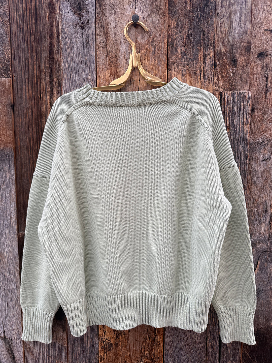 Perfect White Tee Janet L/S Pistachio
