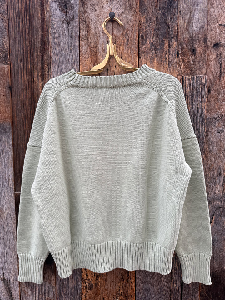 Perfect White Tee Janet L/S Pistachio