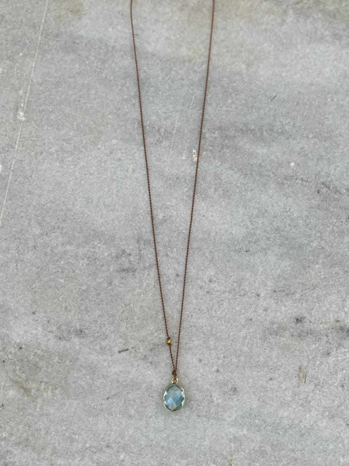 Margaret Solow Blue Topaz 18K LC-BT/O