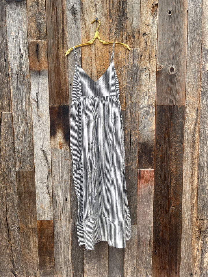 ...And for Good Hamptons Dress Black Stripe