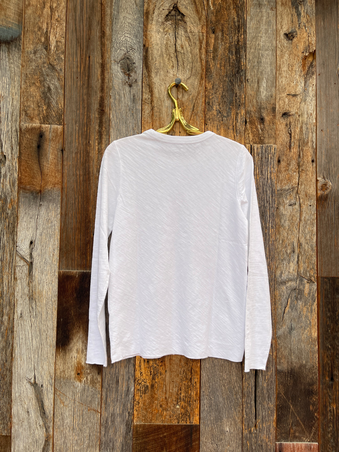 Lilla P PA3125 L/S Bias Crewneck White