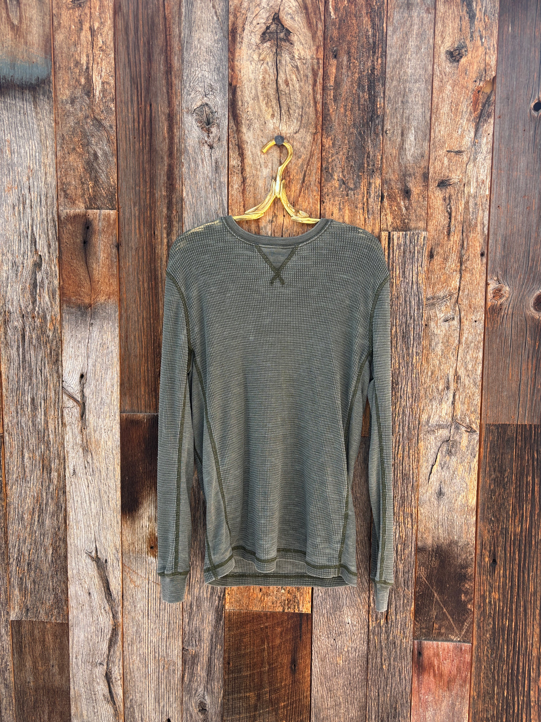 True Grit Waffle Thermal L/S Crew Cargo