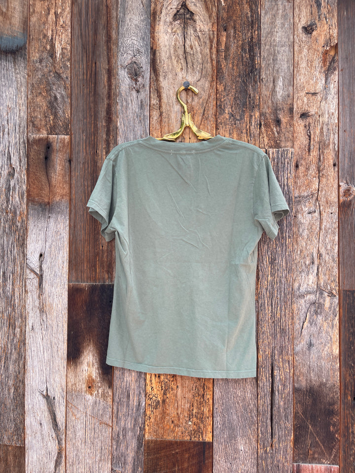 Perfect White Tee Hendrix S/S Boxy V-Neck Tee Aloe