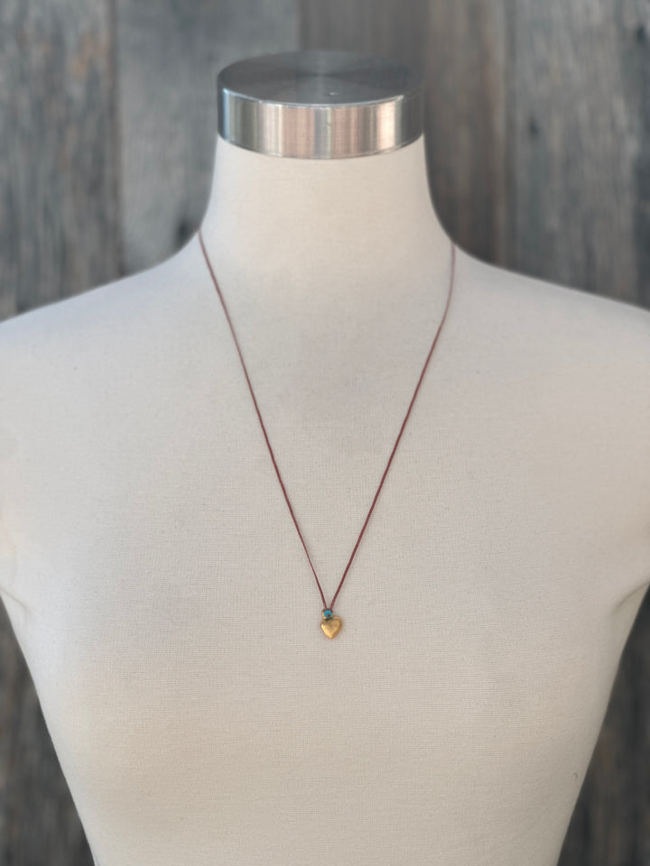 River Song Sweetheart Milagro Necklace Golden 24K GV