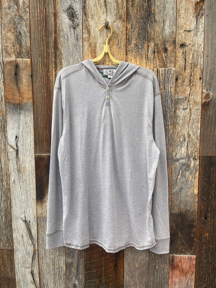 True Grit Bowery Burnouts S/S Slit Hoodie Coal